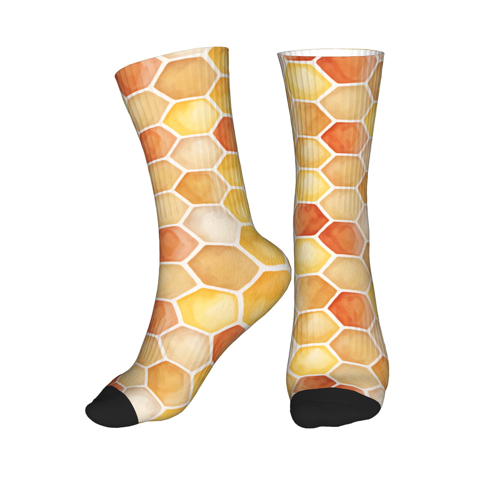 Dress Sock Men - Kaus Kaki Sarang Lebah Warna Air