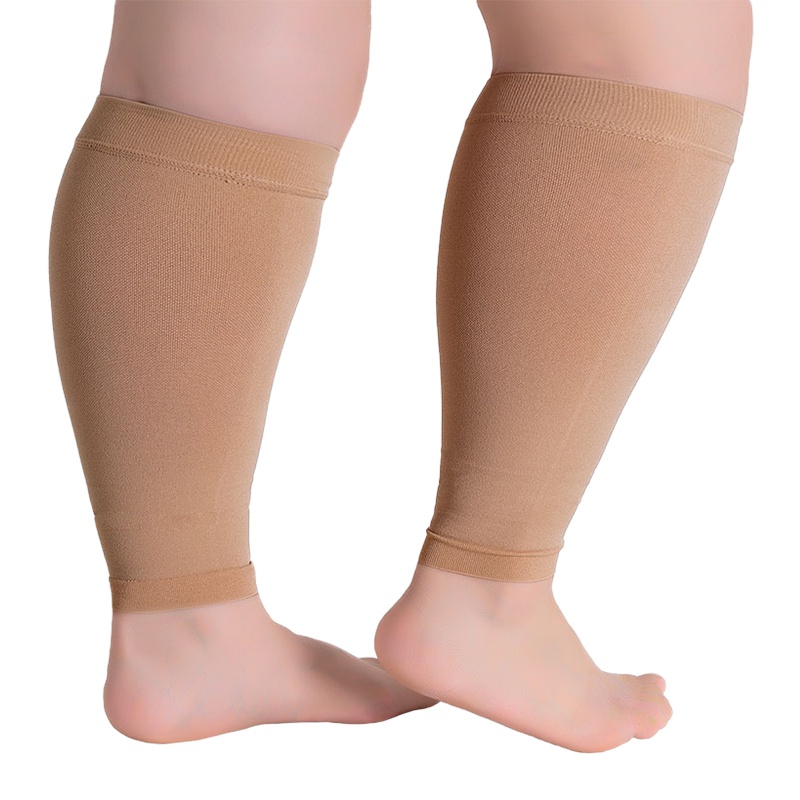 Compression Sleeve Calf - 1 pasang Kebugaran berlari lengan kompresi