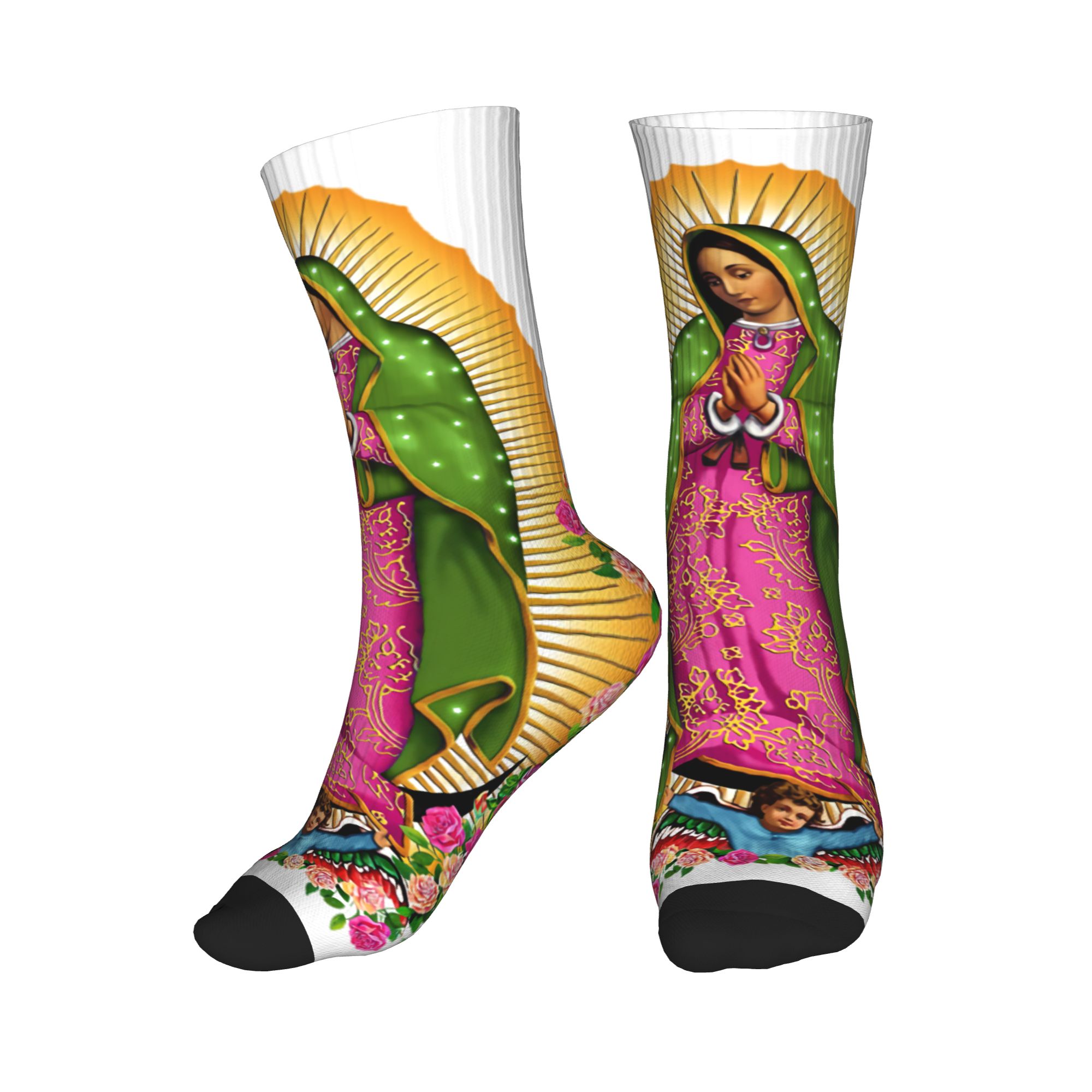 Dress Sock Men - Kaus Kaki Pria Motif Bunda Maria