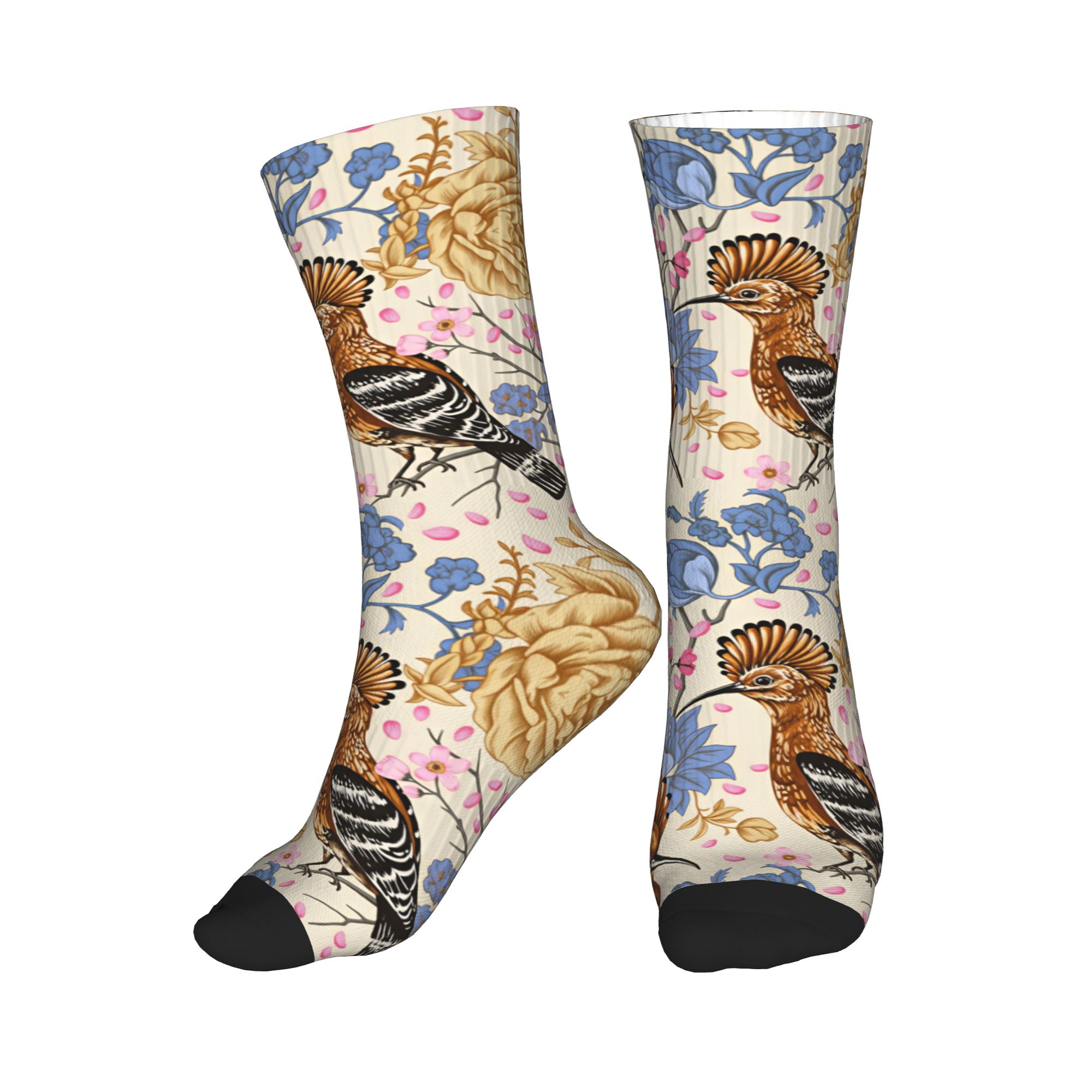 Hoopoe Bird Blue Peony Vintage - Dress Sock Men ulasan dan harga