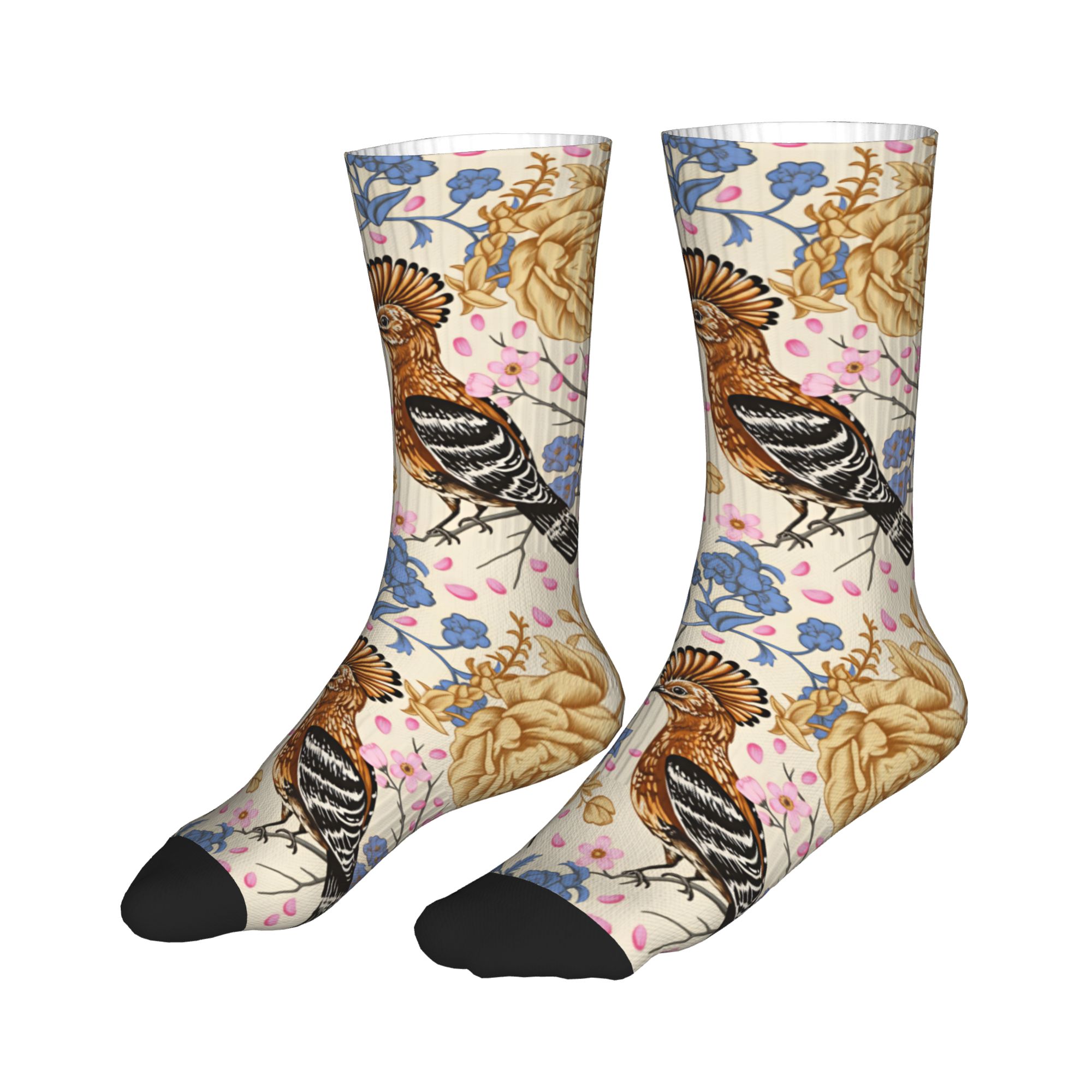 Hoopoe Bird Blue Peony Vintage - Dress Sock Men ulasan dan harga